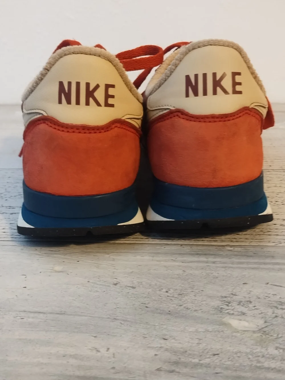 NIKE international leather terra brown sand dune rust blue 631755-203 10.5